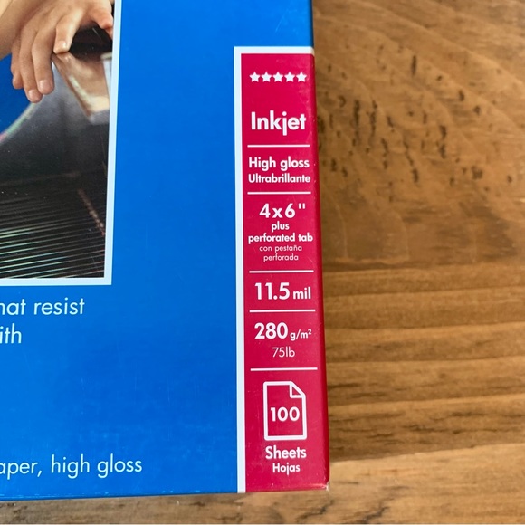 HP Premium Plus High Gloss Inkjet 4x6 Photo Paper 100 Sheets Brand New 11.5 mil - Picture 3 of 5